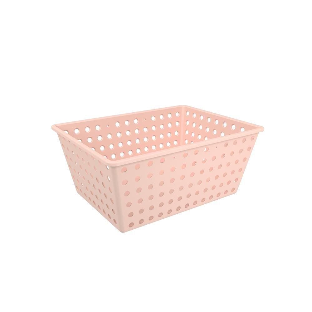 Cesta Organizadora Coza Rosa 29x38cm