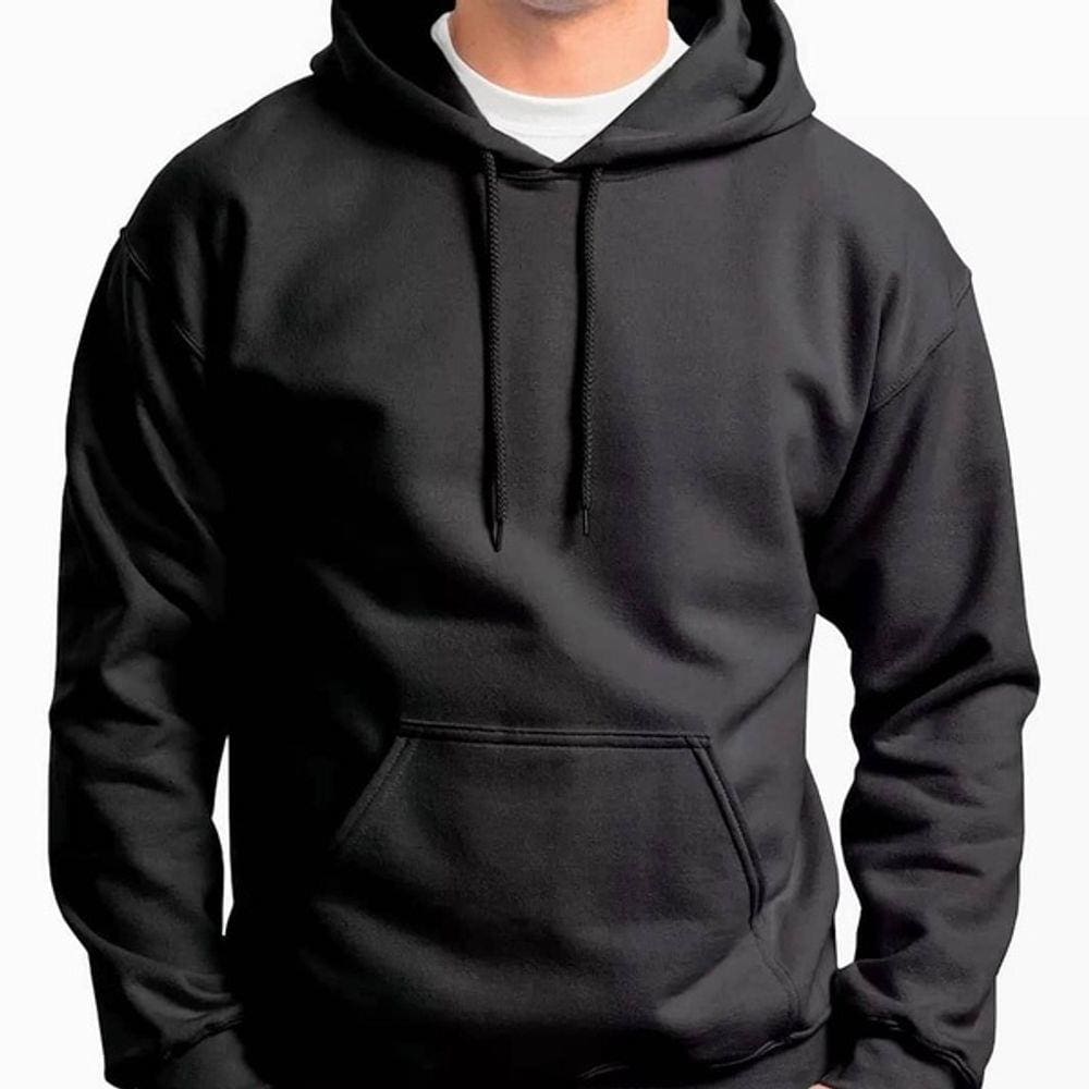 black moletom com capuz with horns