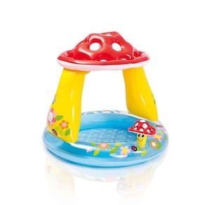 Piscina Inflável Bebes Infantil Cobertura Cogumelo - Intex