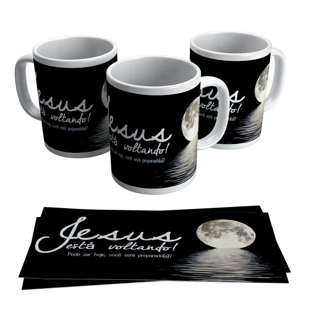 Caneca Porcelana Gospel Evangélica Jesus Está Voltando