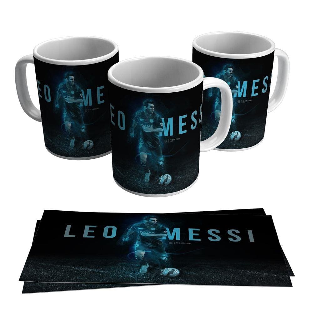 Caneca Leo Messi Barcelona Craque Argentino Futebol Camisa 10