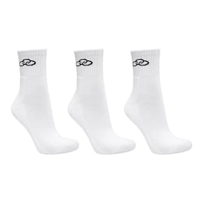 Meia Olympikus Cano Médio Pacote Com 3 Masculina - Branco