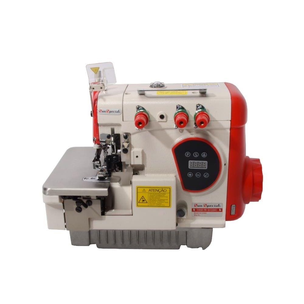 Máquina Costura Overlock Industrial Direct Drive Control Box Acoplado Cabeçote 110v SS93D-PR-SU - Sun Special