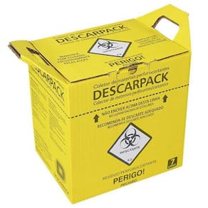 Caixa Coletadora Nr 7 Litros Perfurante Cortante Descarpack