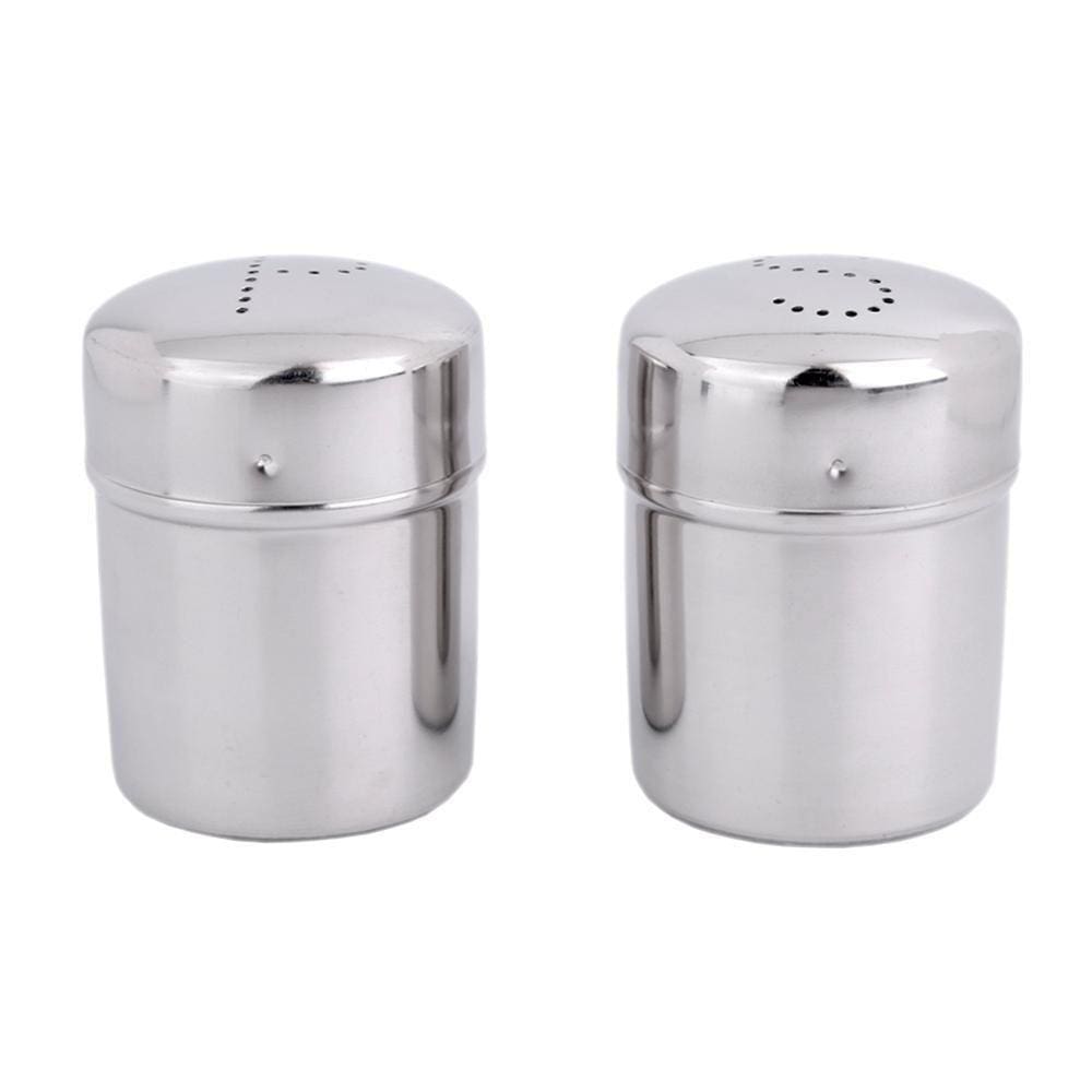Porta Tempero em Aço Inox com 2 Peças - A/CASA