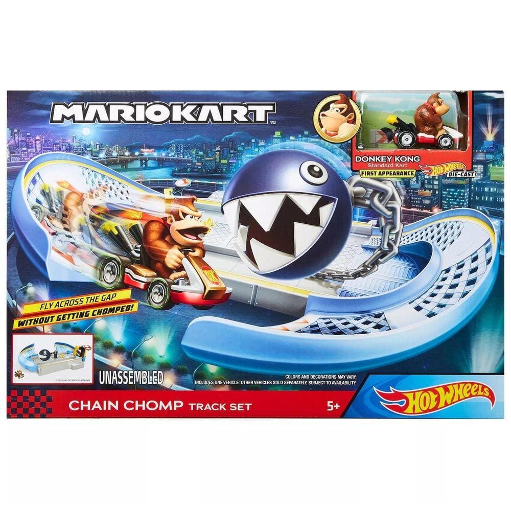 Hot Wheels Mario Kart Pista Circuito Cadeia Do Chomp Gcp26