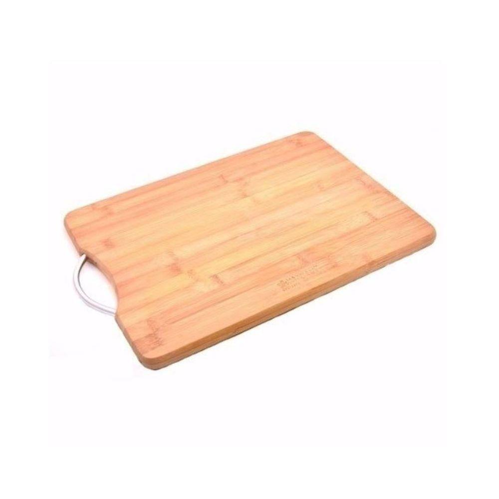 Tabua Para Cortar Carne Churrasco Legume Em Bambu 34x24