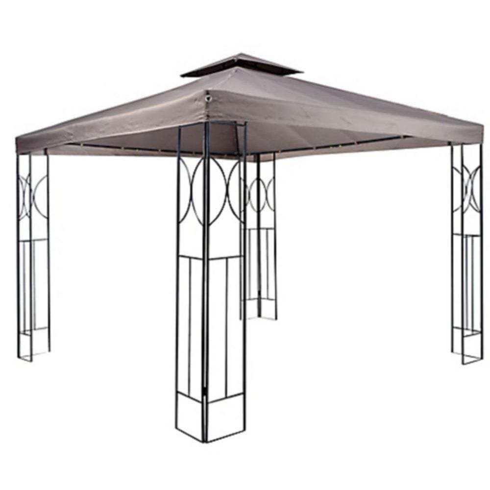 Gazebo Painel Duplo 300cmx300cm Marrom