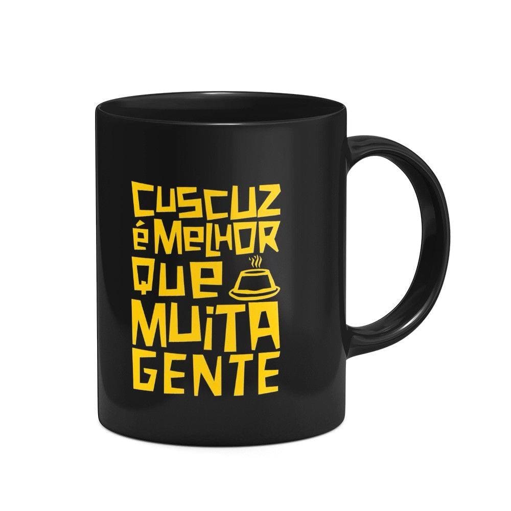 Caneca preta - Cuscuz é melhor que gente