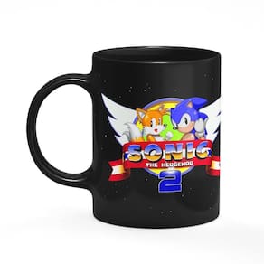 Caneca Gamer Sonic 2 classic - Preta