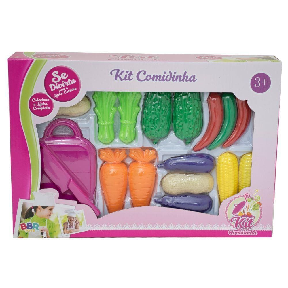 Kit Cozinha Infantil Comidinha Brinquedo - BBR Toys