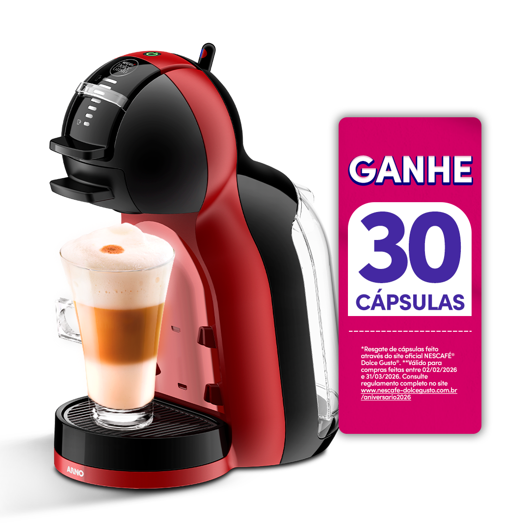 Cafeteira Nescafé Dolce Gusto Mini Me Vermelha e Preta 220v