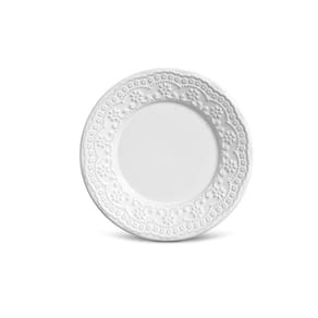 Prato Em Cerâmica Sobremesa Madeleine 20Cm Branco R: 61594