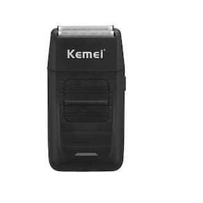 Maquina Kemei Shaver 2 em 1 Lamina Dupla Km-1102 Cordless Profissional Bivolt
