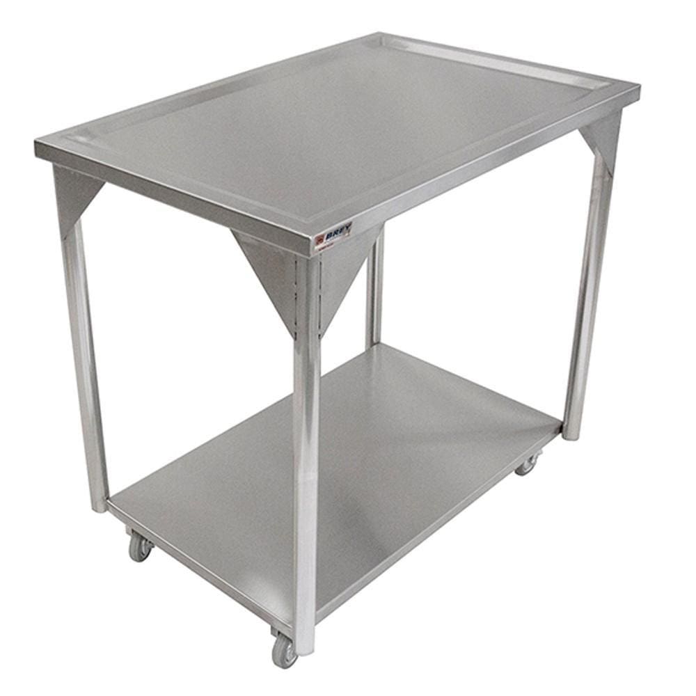 Carrinho de Inox 2 Planos 90x60 cm Metal Brey