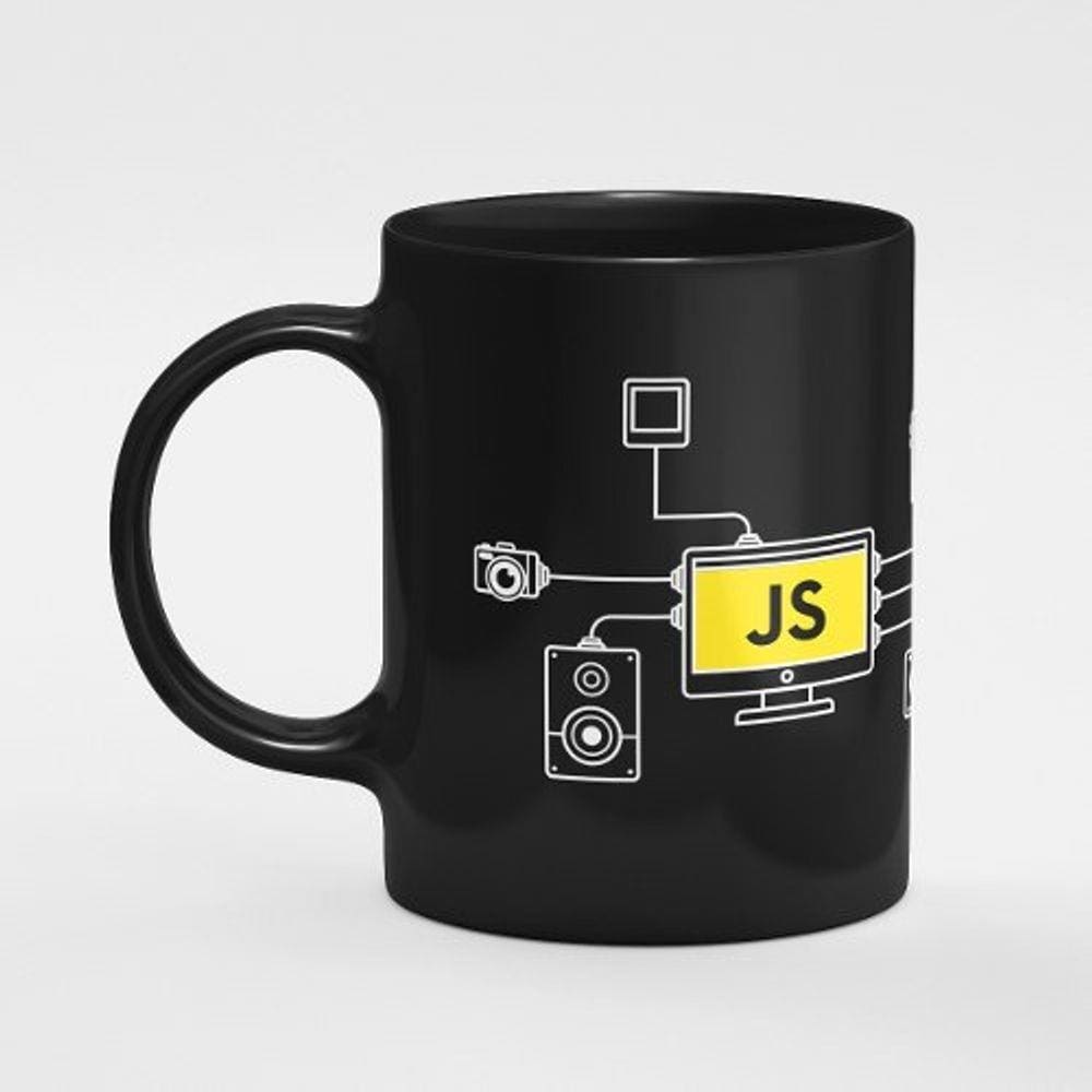 Caneca Dev Js JavaScript Preta