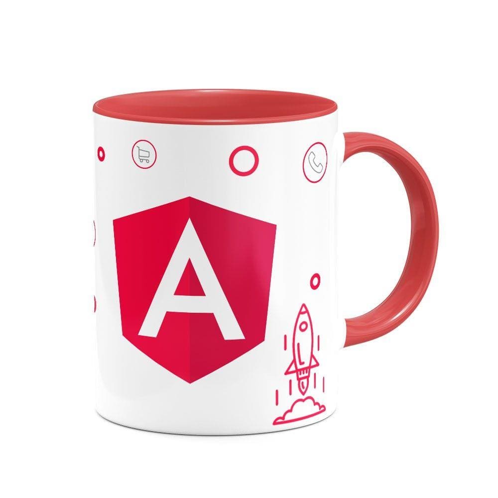 Caneca Dev Angular - B-red
