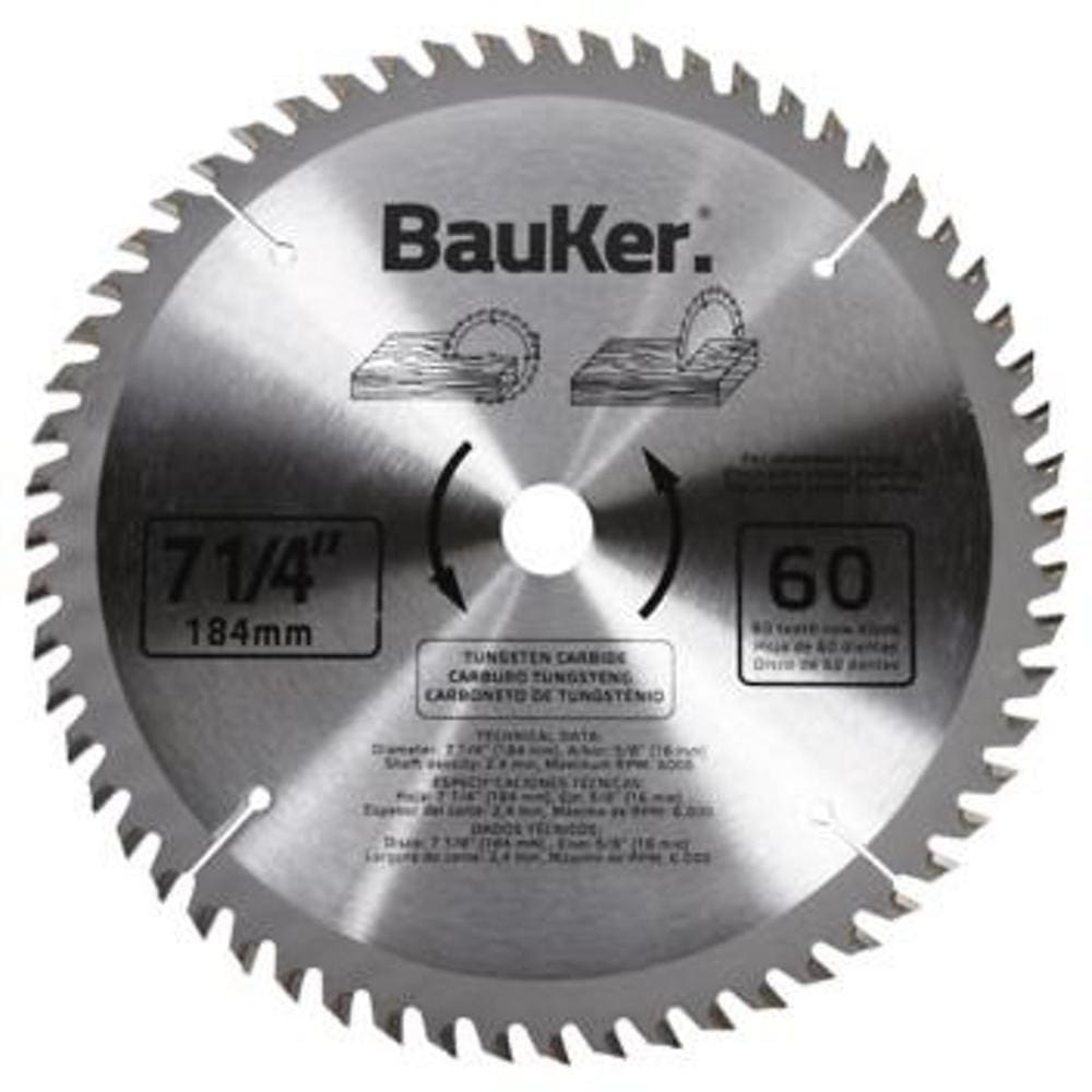 Lâmina de Serra Circular 7,1/4' com 60 Dentes Madeira