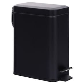 Lixeira com pedal de 6 litros 14,5x29cm Preto