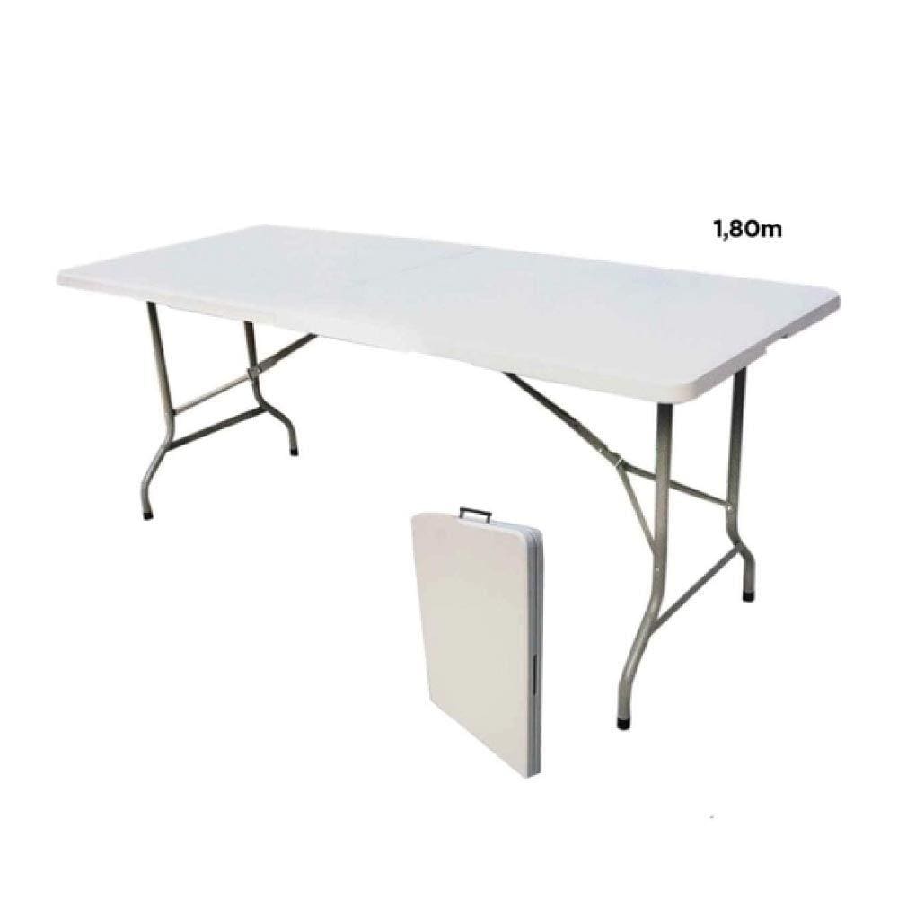 Mesa de Camping Dobrável Vira Maleta 180 cm Importway