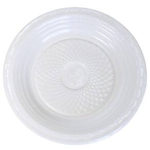 Prato Descartável Branco 18cm - 10 Unidades