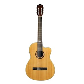 Violão Nylon Elétrico Strinberg com Cutway SC200C Natural Violao Modelo Clássico Black Séries