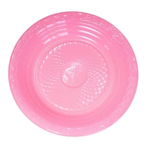 Prato Descartável Rosa 15cm - 10 Unidades