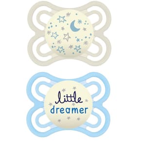 Chupeta Perfect Night Dupla (0M+)Tam.1 Azul - Mam
