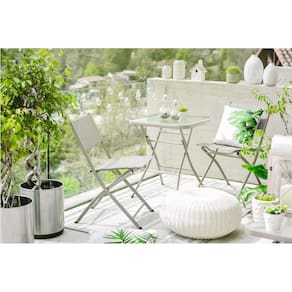 Conjunto para Varanda Madri 3 Peças Taupe Just Home Collection Garden