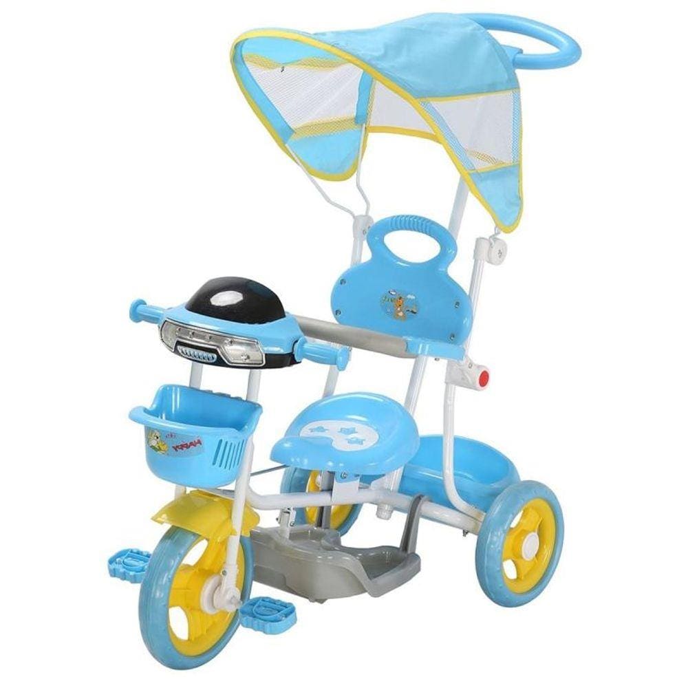 Brinquedo Motoca Infantil Triciclo Herói Amarelo Com Haste no Shoptime