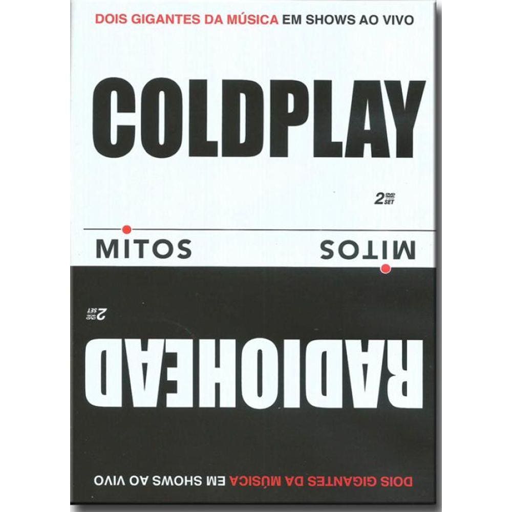 Dvd Coldplay & Radiohead - Série Mitos (duplo)