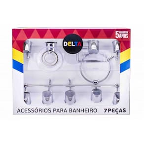 Kit Delta 7 Peças Cromado