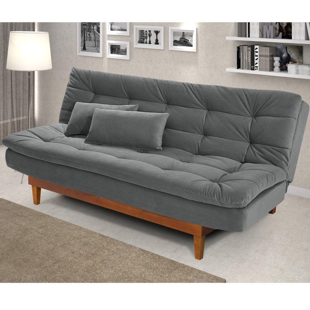 Sofá Cama Dubai Império Estofados Cinza