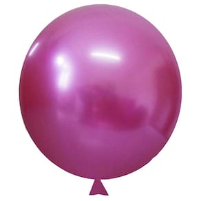 Balão Cromado Alumínio Fucsia - 25 Unidades