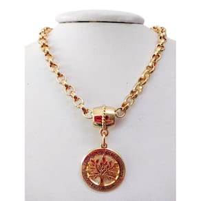 Colar Feminino Elo Português Grosso 6mm Árvore da Família