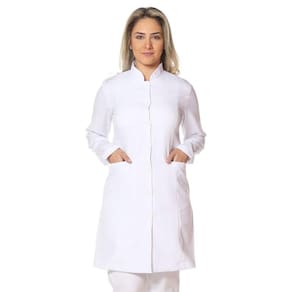 Jaleco Feminino Manga Longa corporat Gola Padre