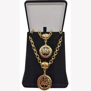 Colar + Pulseira Elo Português Grosso 6mm Árvore da Família
