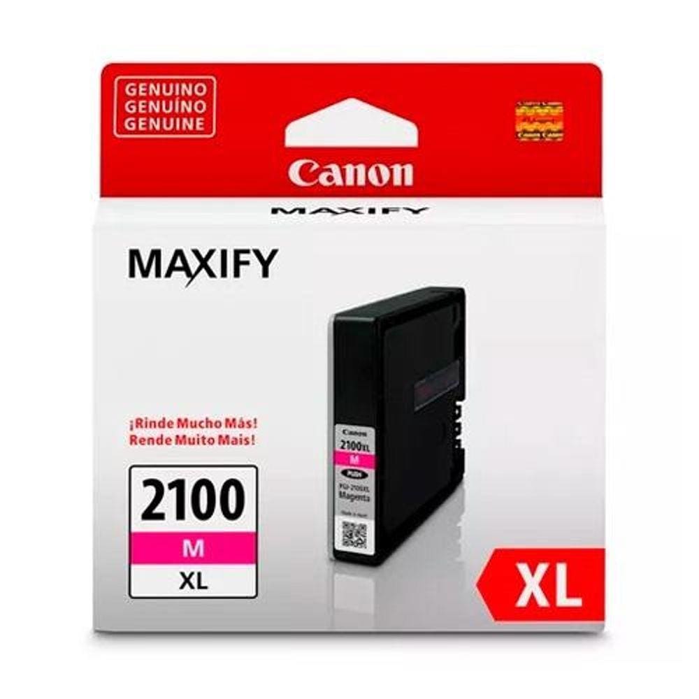 Cartucho Canon Pgi-2100Xl Magenta 19,3 Ml Maxify Ib4110 Mb5110 Mb5310 Mb5410