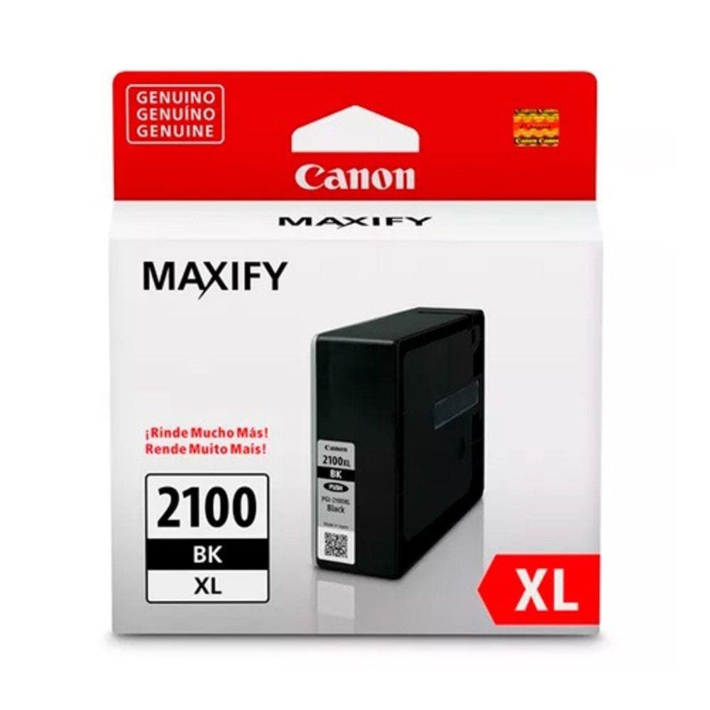 Cartucho Canon Pgi-2100Xl Preto 70,9 Ml Maxify Ib4110 Mb5110 Mb5310 Mb5410