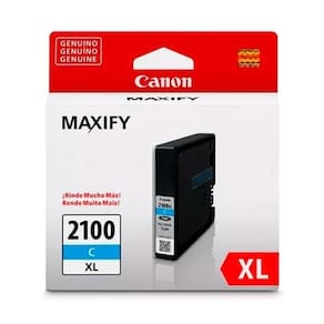 Cartucho Canon Pgi-2100Xl Ciano 19,3 Ml Maxify Ib4110 Mb5110 Mb5310 Mb5410