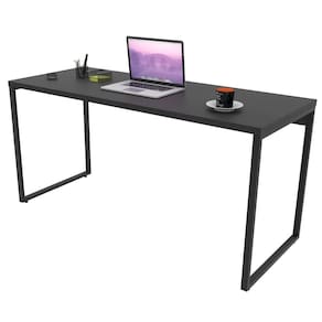 Mesa de Escritório Office 150cm Estilo Industrial Prisma Preto C08 Onix - Mpozenato