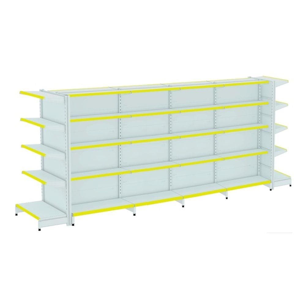 Gondola Centro 170 Amapa Flex Kit 4 Metros 2 Ponta Branco