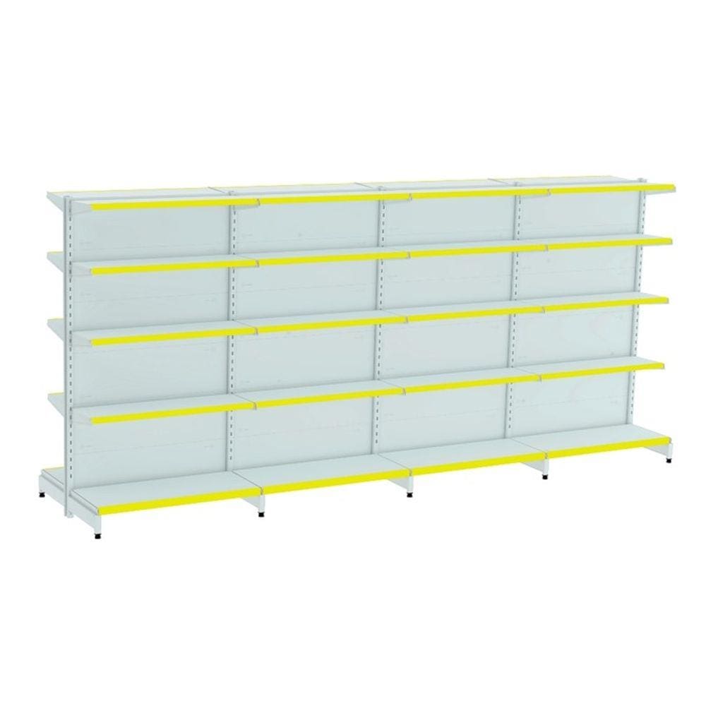 Gondola Centro 170 Amapa Flex Kit 4 Metros Branco