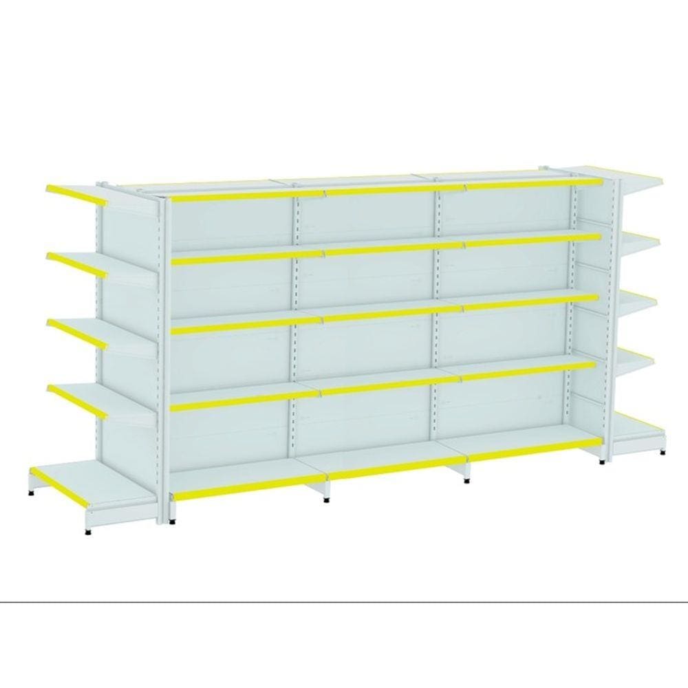 Gondola Centro 170 Amapa Flex Kit 3 Metros 2 Ponta Branco