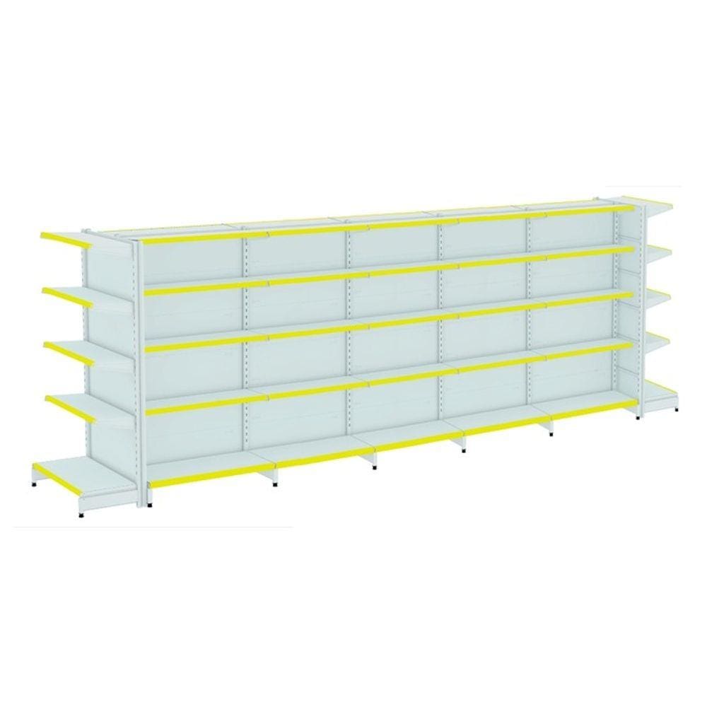 Gondola Centro 170 Amapa Flex Kit 5 Metros 2 Ponta Branco