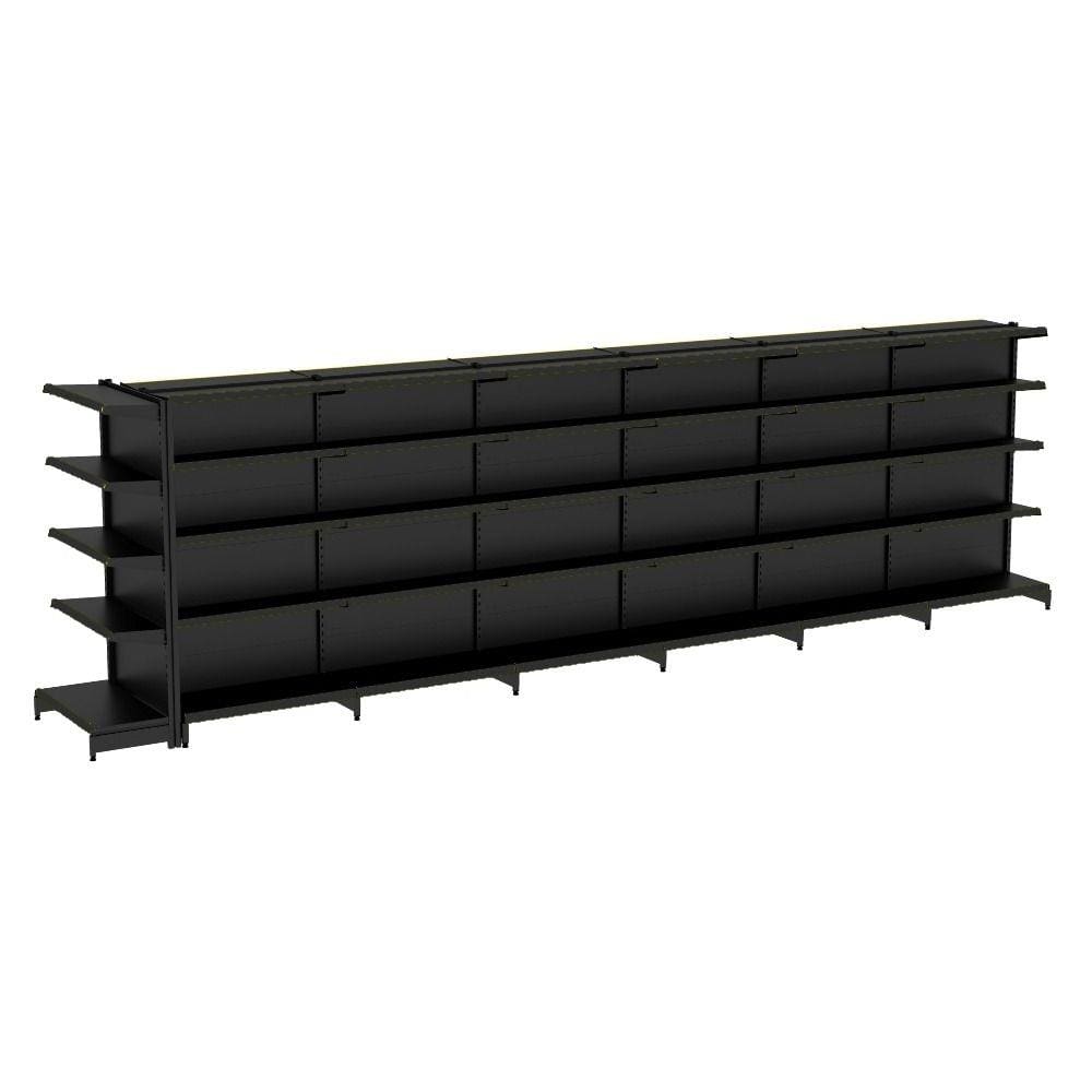 Gondola Centro 170 Amapa Flex Kit 6 Metros 1 Ponta Preto SPE