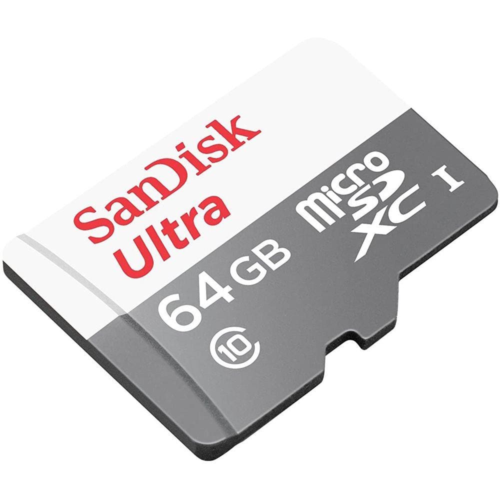 Cartão Memória 64gb Micro Sd Sandisk 100 Mb/s Ultra Classe 10