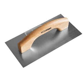Desempenadeira de Aço Dentada 12x24cm Cabo Plástico Momfort