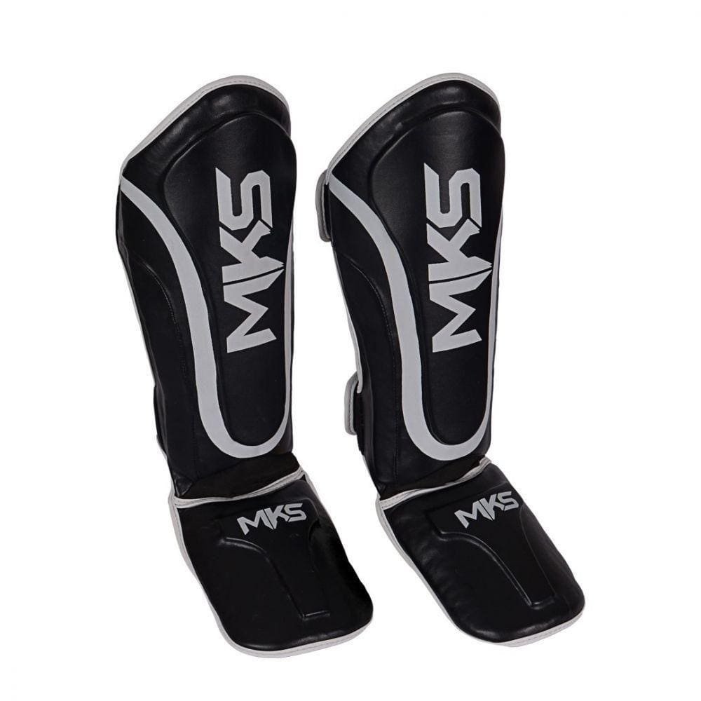 Caneleira Muay Thai e Kickboxing Mks Prospect Preto/branco P