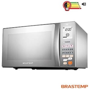 Forno Micro-ondas Ative! Brastemp com Capacidade de 38 Litros e Grill Inox - BMJ38AR
